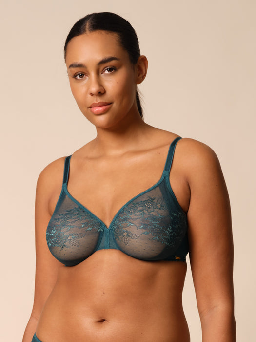 Glossies lace Dark green