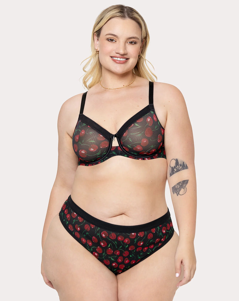Sheer mesh Cherry pop -  - sheer-mesh-cherry-pop - The Pencil Test