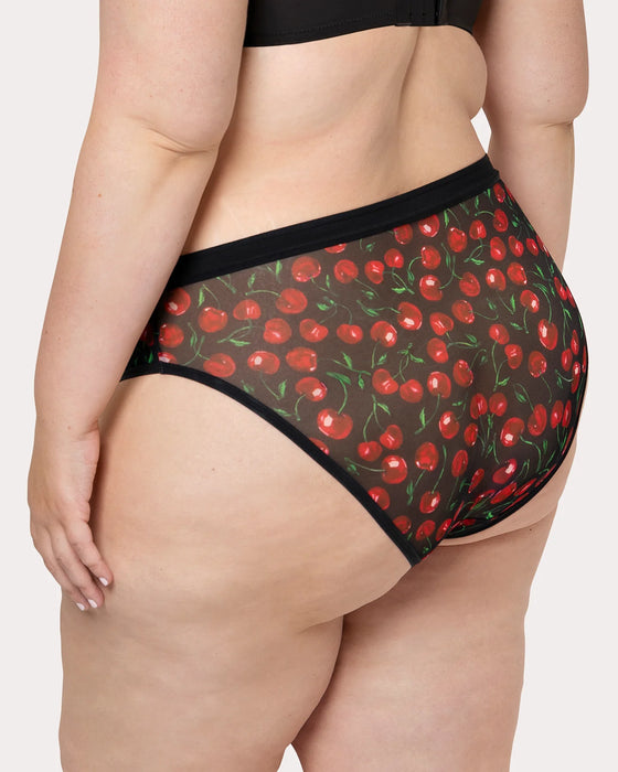 Sheer mesh brief Cherry pop -  - sheer-mesh-brief-cherry-pop - The Pencil Test