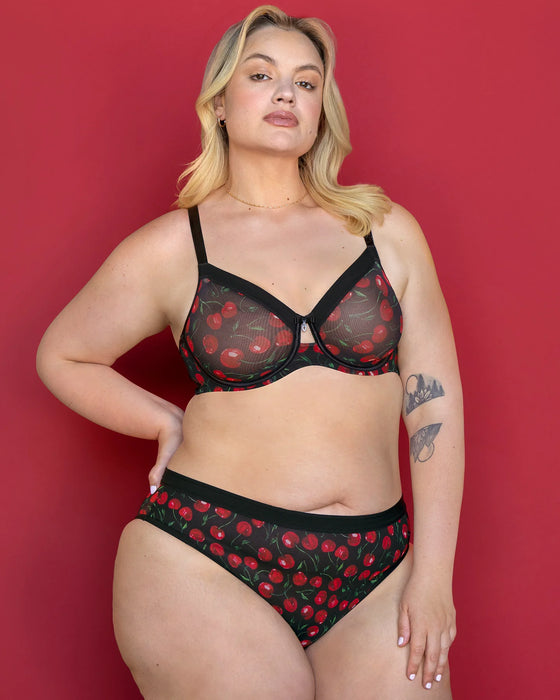 Sheer mesh Cherry pop -  - sheer-mesh-cherry-pop - The Pencil Test