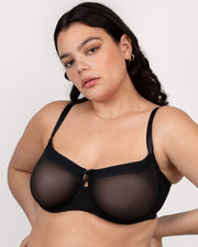 Sheer mesh balconette -  - sheer-mesh-balconette - The Pencil Test