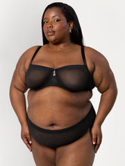 Sheer mesh balconette -  - sheer-mesh-balconette - The Pencil Test