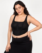 Lace corset bra -  - lace-corset-bra - The Pencil Test