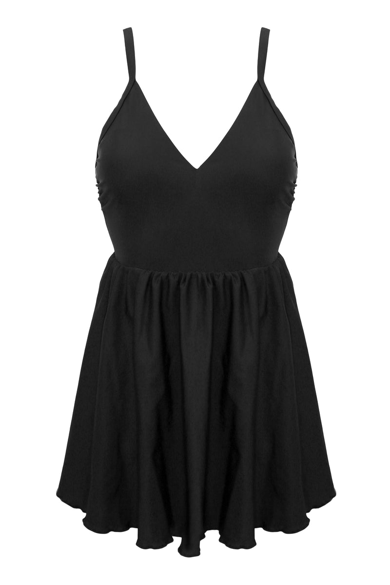Fiji V-Neck Tummy Control Skirted Swimsuit -  - swim-dress - The Pencil Test