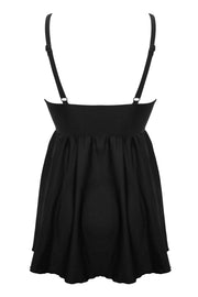 Fiji V-Neck Tummy Control Skirted Swimsuit -  - swim-dress - The Pencil Test
