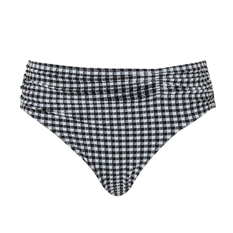 Midi swim bottom Black Gingham -  - midi-swim-bottom-black-gingham - The Pencil Test