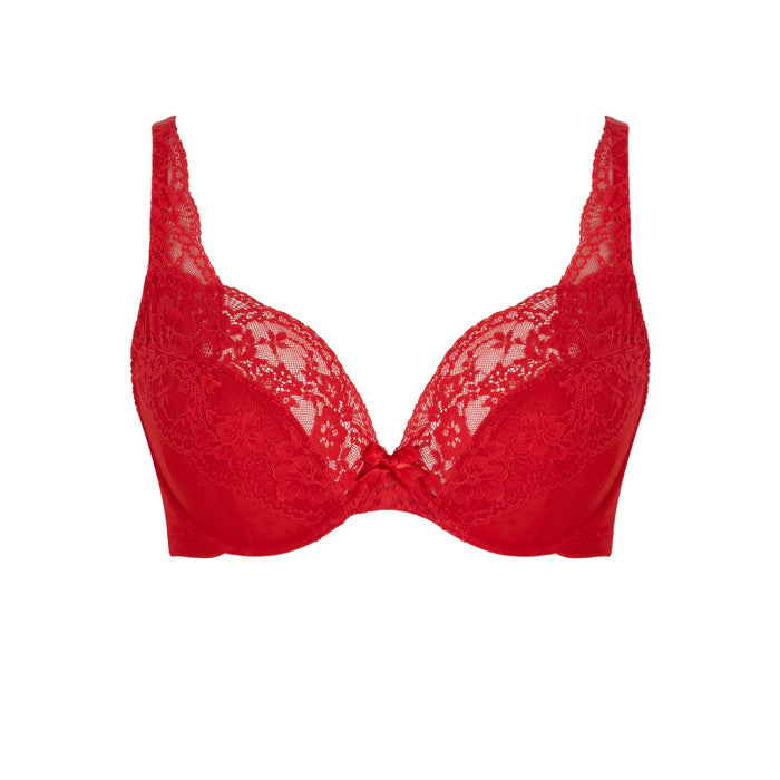 Heidi plunge Ruby red