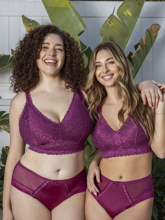 Adriana lace bralette Blackberry