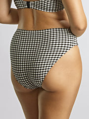 Midi swim bottom Black Gingham -  - midi-swim-bottom-black-gingham - The Pencil Test
