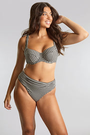 Midi swim bottom Black Gingham -  - midi-swim-bottom-black-gingham - The Pencil Test