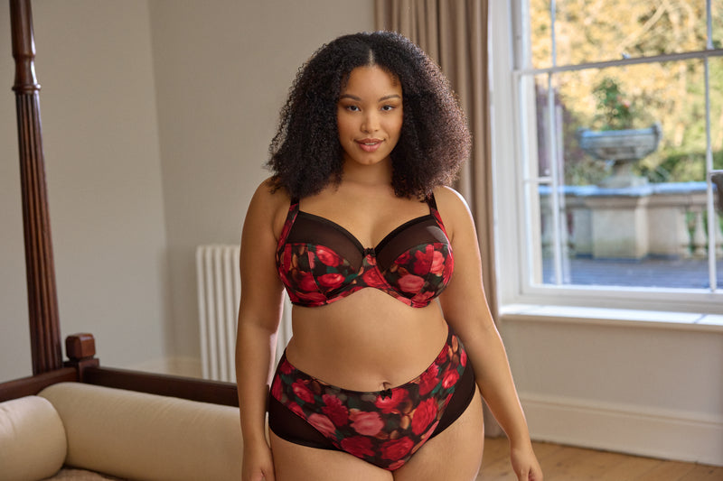 Bliss deep brief Rose print