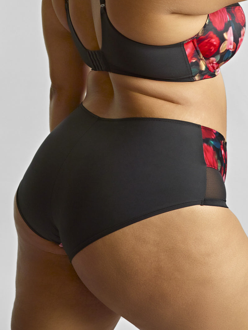Bliss deep brief Rose print