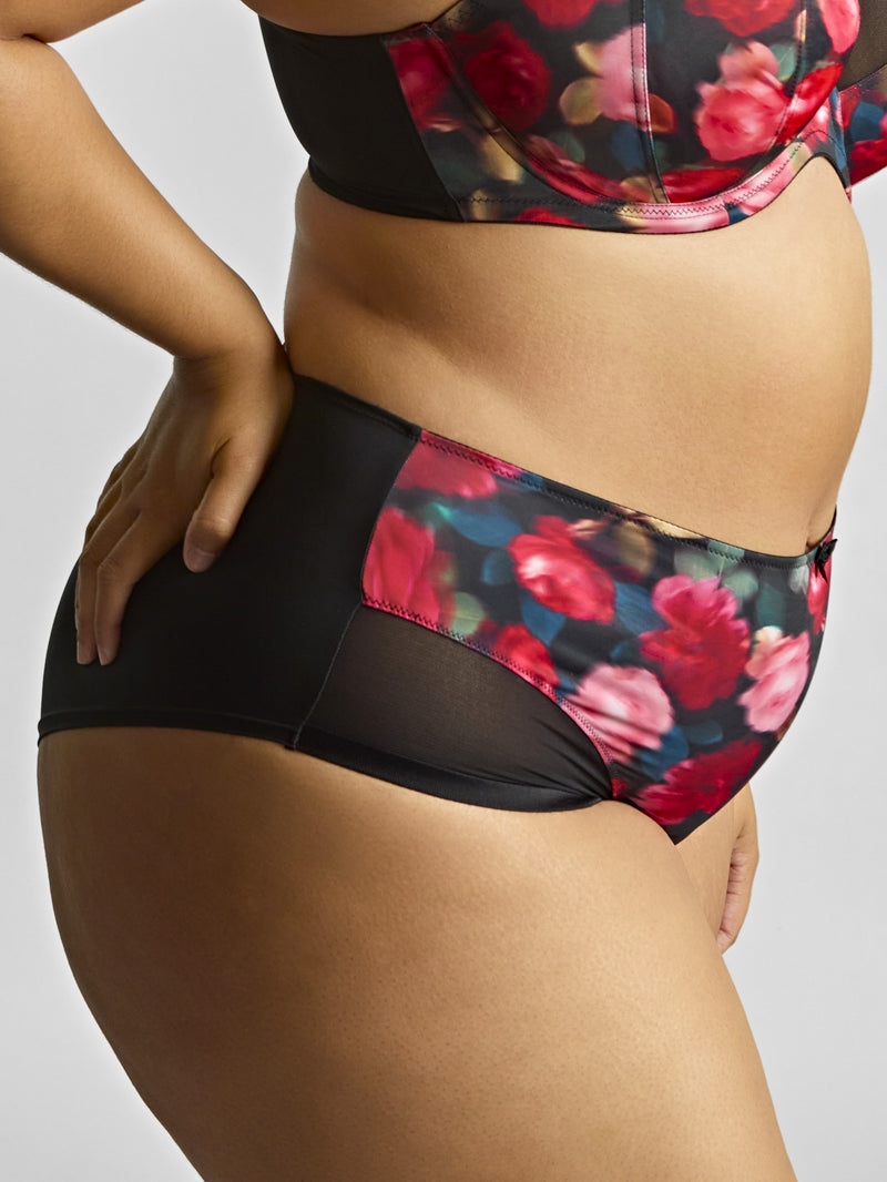 Bliss deep brief Rose print