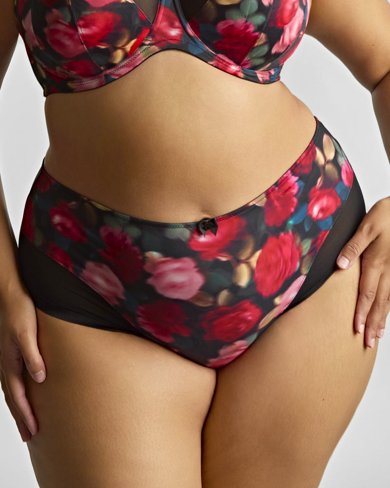 Bliss deep brief Rose print