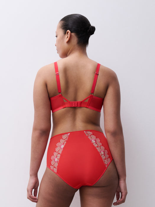 Lush High-waist brief Flamboyant flower