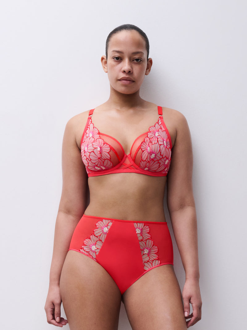 Lush High-waist brief Flamboyant flower -  - lush-high-waist-brief-flamboyant-flower - The Pencil Test