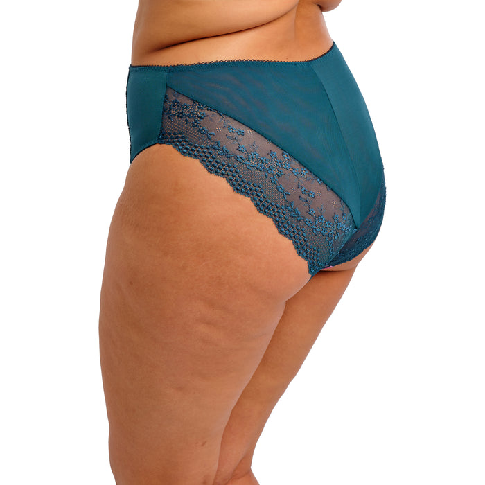 Lucie high leg brief Teal floral