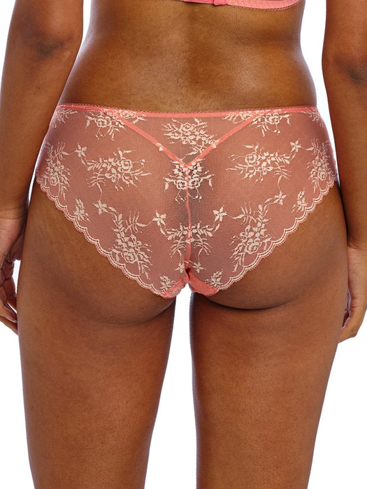 Offbeat decadence Brief Sunset coral