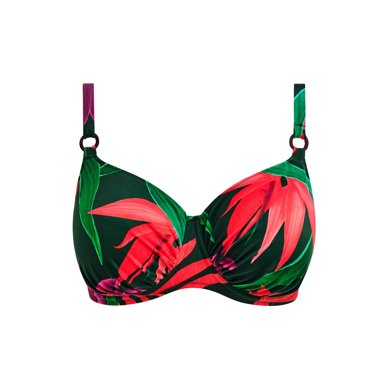 Pichola gathered bikini top Mangrove