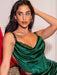 Velvet luxe cowl neck bustier - Pour Moi - velvet-luxe-bustier - The Pencil Test - Pour Moi