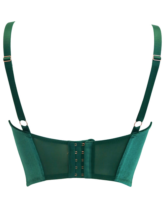 Velvet luxe cowl neck bustier - Pour Moi - velvet-luxe-bustier - The Pencil Test - Pour Moi