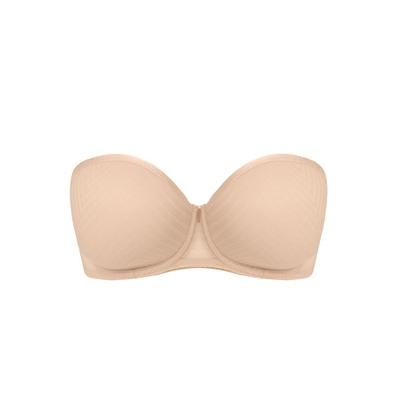 Tailored Strapless Natural Beige
