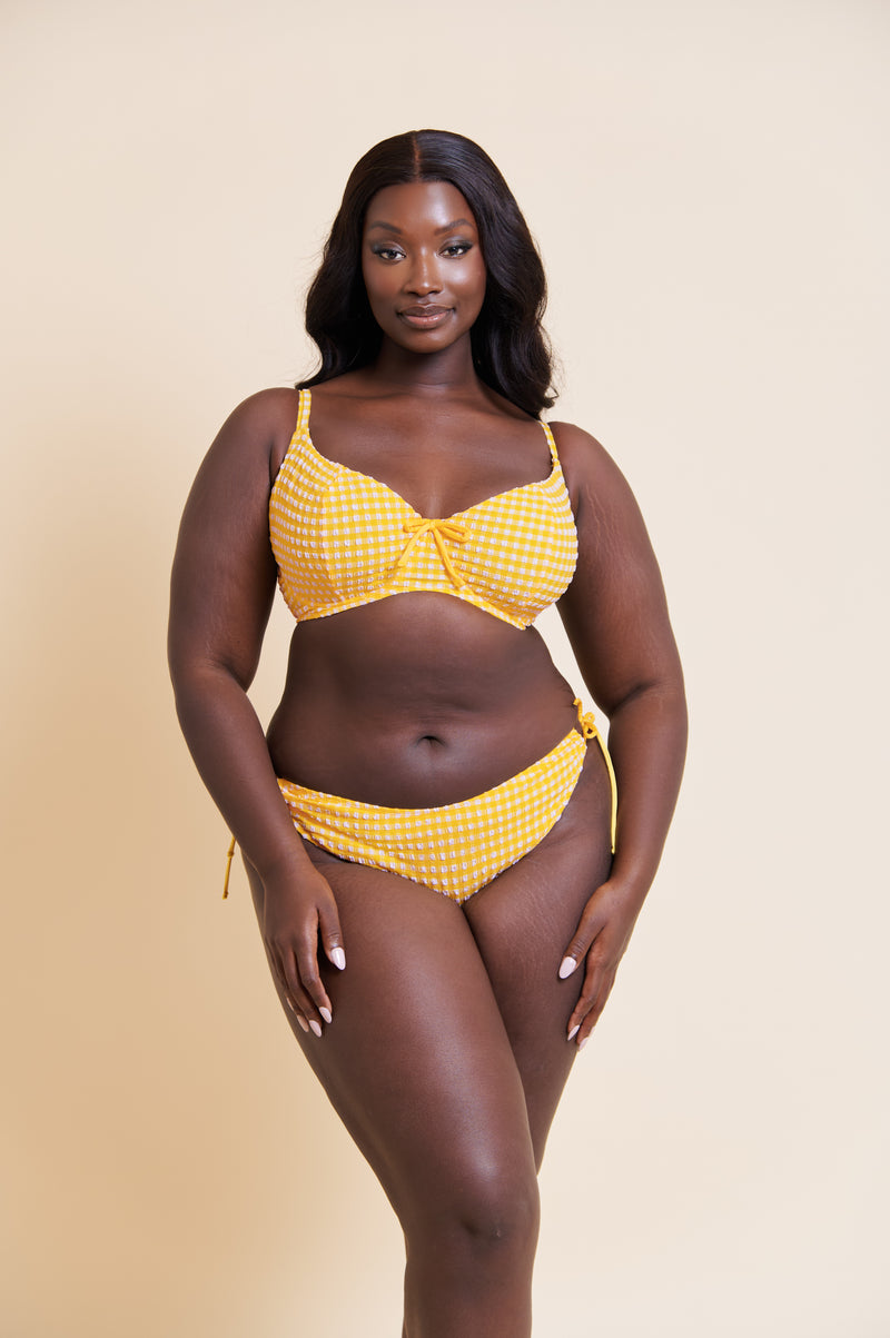 Holiday check bikini brief