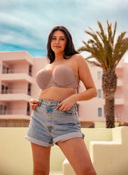 Luxe strapless Latte -  - luxe-strapless - The Pencil Test