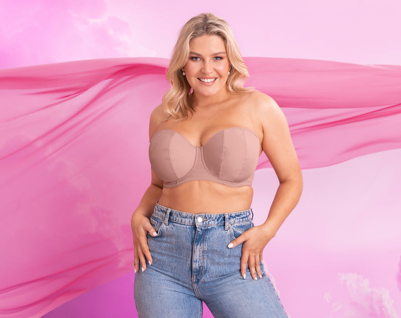 Luxe strapless Latte -  - luxe-strapless - The Pencil Test