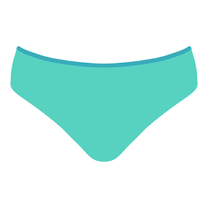 Minimalist bikini brief Aqua
